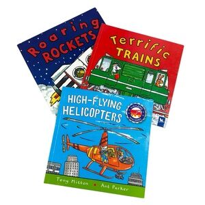 Terrific Trains Roaring Rockets High-Flying Helicopters Amazing Machines Books